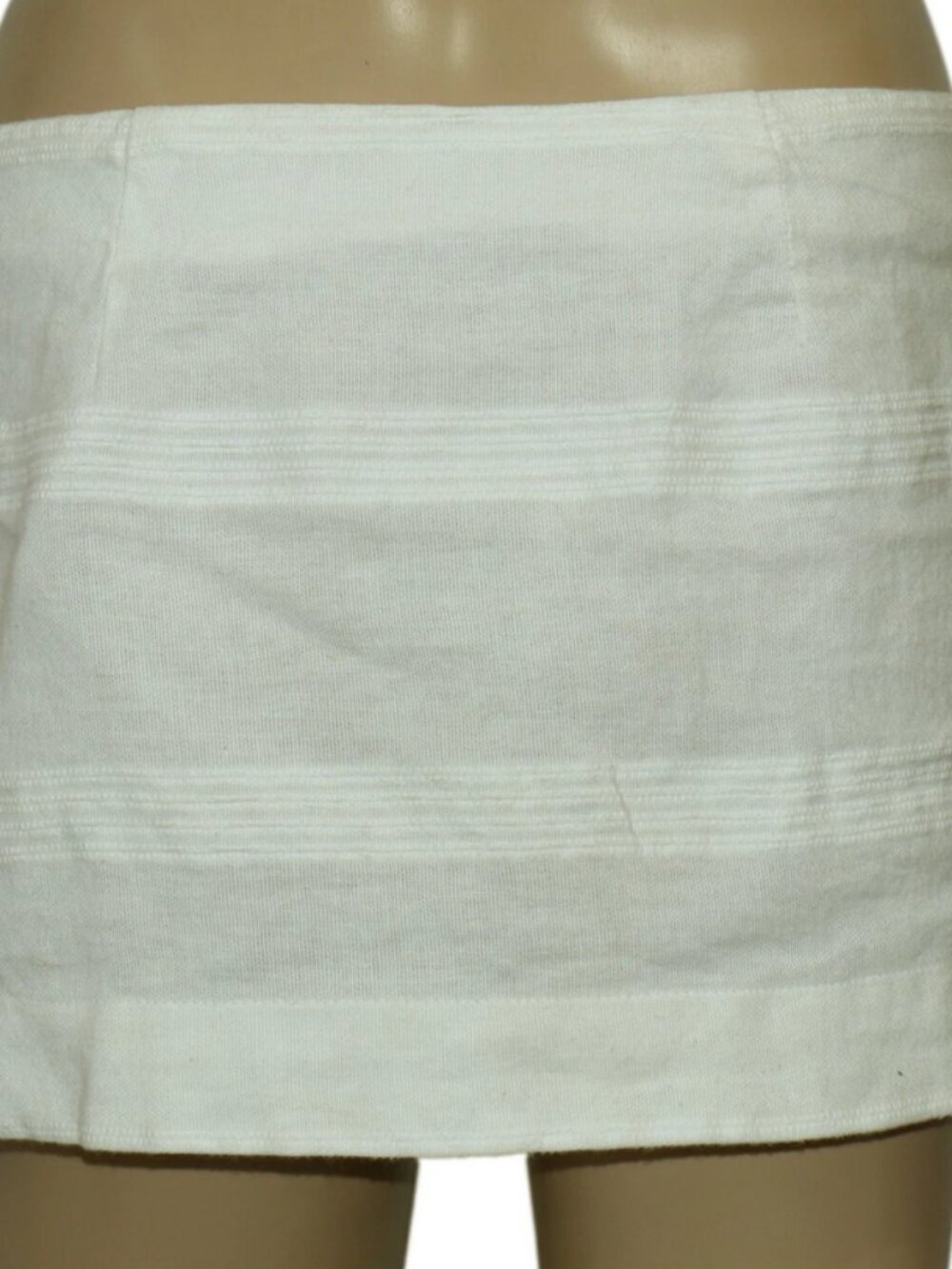 Free People Rock the Boat Mini Skirt White Button Detail New XL - Picture 4 of 5